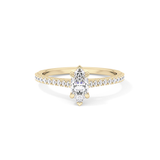 Marquise Pave Lab Grown Diamond Engagement Ring