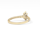Marquise Pave Lab Grown Diamond Engagement Ring