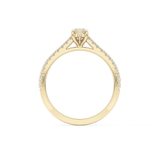 Marquise Pave Lab Grown Diamond Engagement Ring