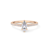 Marquise Pave Lab Grown Diamond Engagement Ring