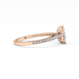 Marquise Pave Lab Grown Diamond Engagement Ring