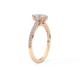 Marquise Pave Lab Grown Diamond Engagement Ring