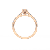 Marquise Pave Lab Grown Diamond Engagement Ring