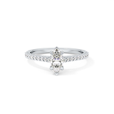 Marquise Pave Lab Grown Diamond Engagement Ring