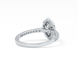 Marquise Halo & Pave Lab Grown Diamond Engagement Ring