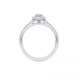 Marquise Halo & Pave Lab Grown Diamond Engagement Ring