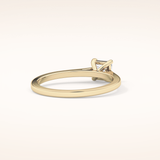 0.57 CT Princess Shaped Solitaire Moissanite Engagement Ring