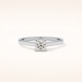0.57 CT Princess Shaped Solitaire Moissanite Engagement Ring