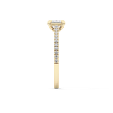Princess Pave Lab Grown Diamond Engagement Ring