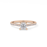 Princess Pave Lab Grown Diamond Engagement Ring