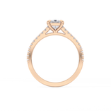 Princess Pave Lab Grown Diamond Engagement Ring