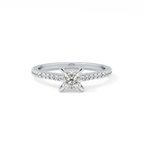 Princess Pave Lab Grown Diamond Engagement Ring