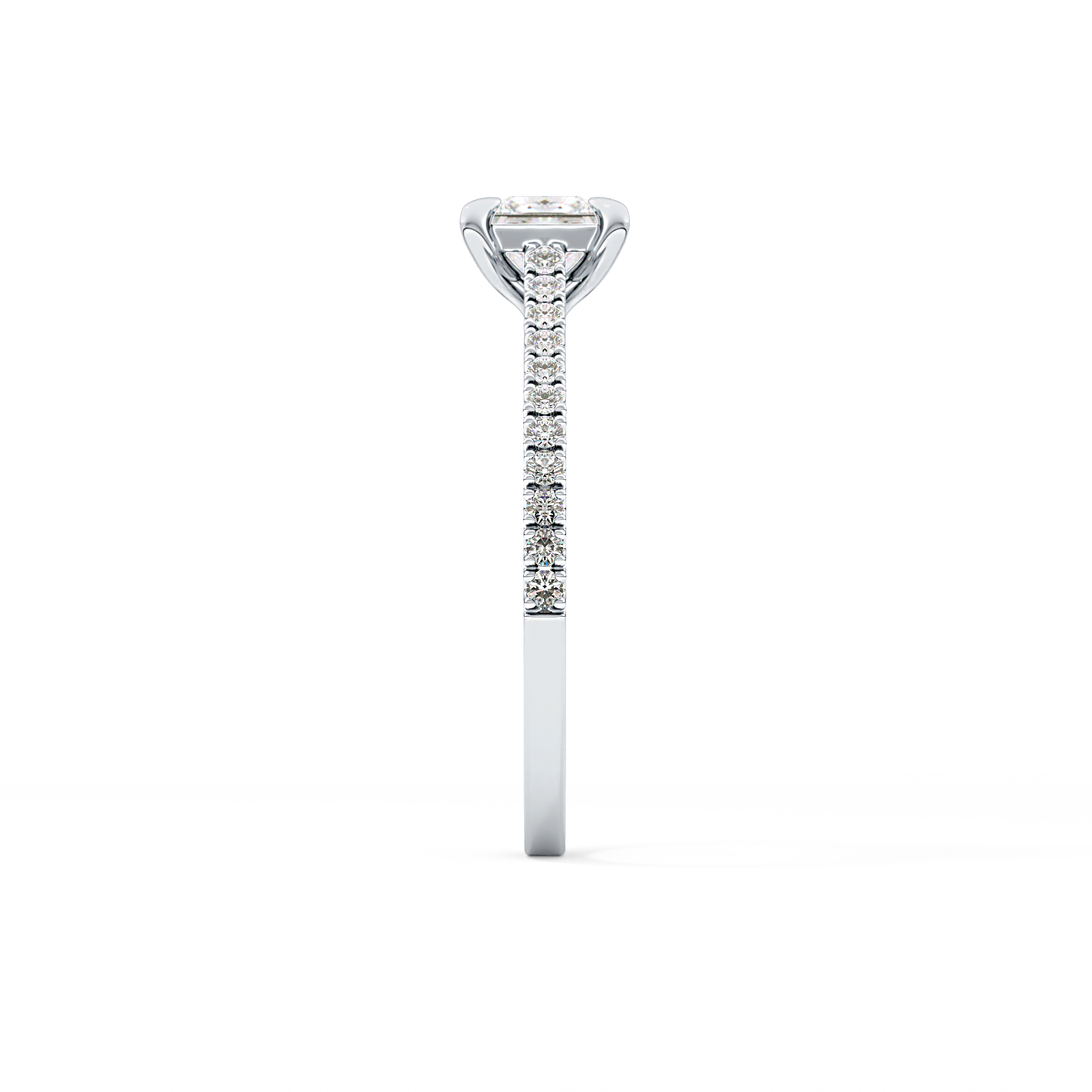 Princess Pave Lab Grown Diamond Engagement Ring