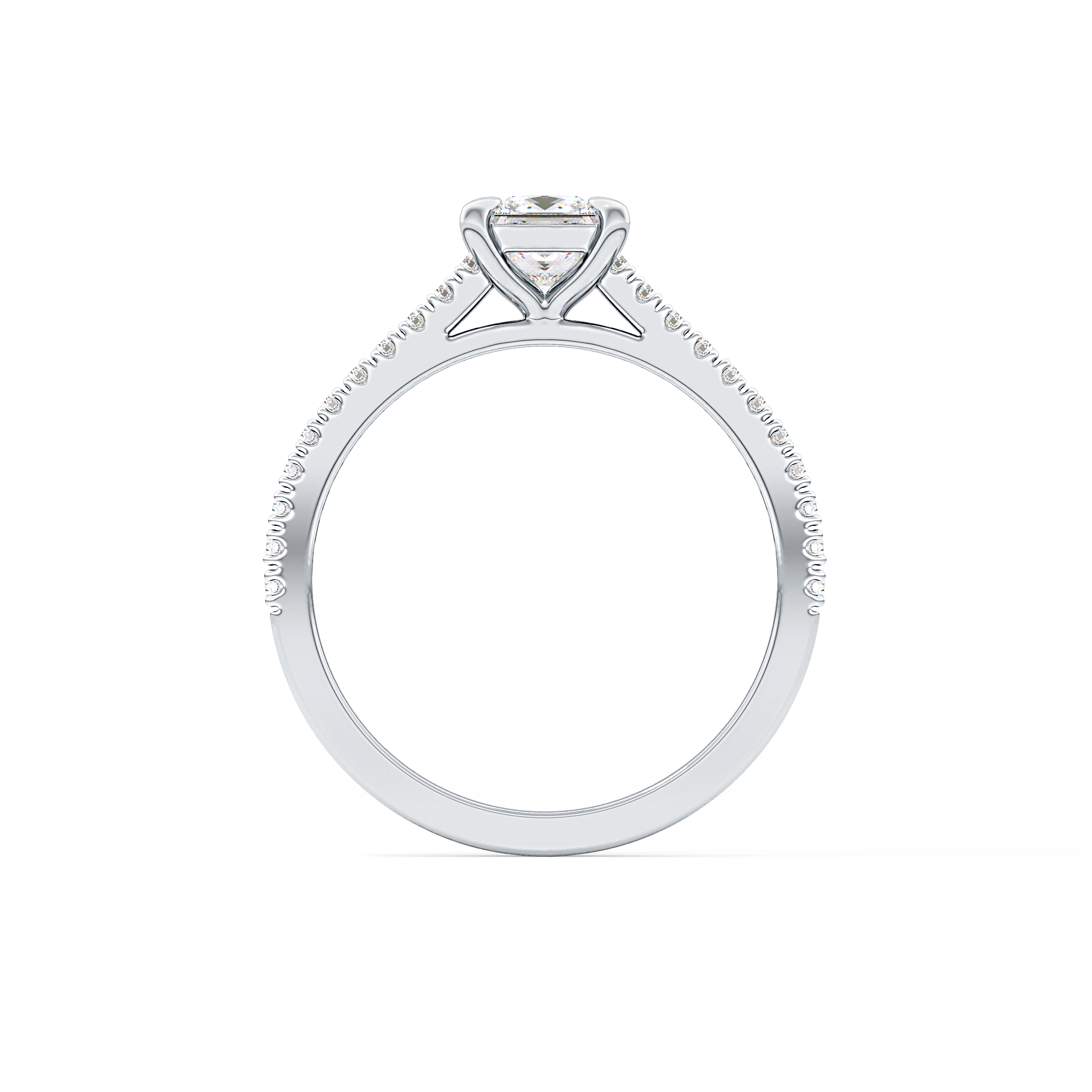 Princess Pave Lab Grown Diamond Engagement Ring