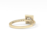 Princess Halo & Pave Lab Grown Diamond Engagement Ring