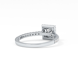 Princess Halo & Pave Lab Grown Diamond Engagement Ring