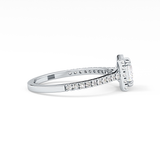 Princess Halo & Pave Lab Grown Diamond Engagement Ring