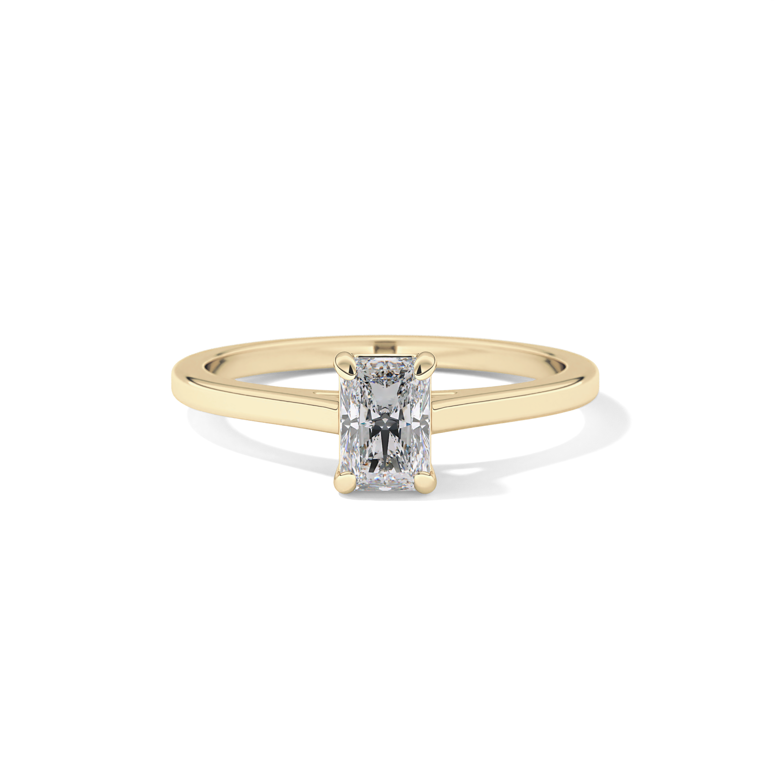 Radiant Solitaire Lab Grown Diamond Engagement Ring