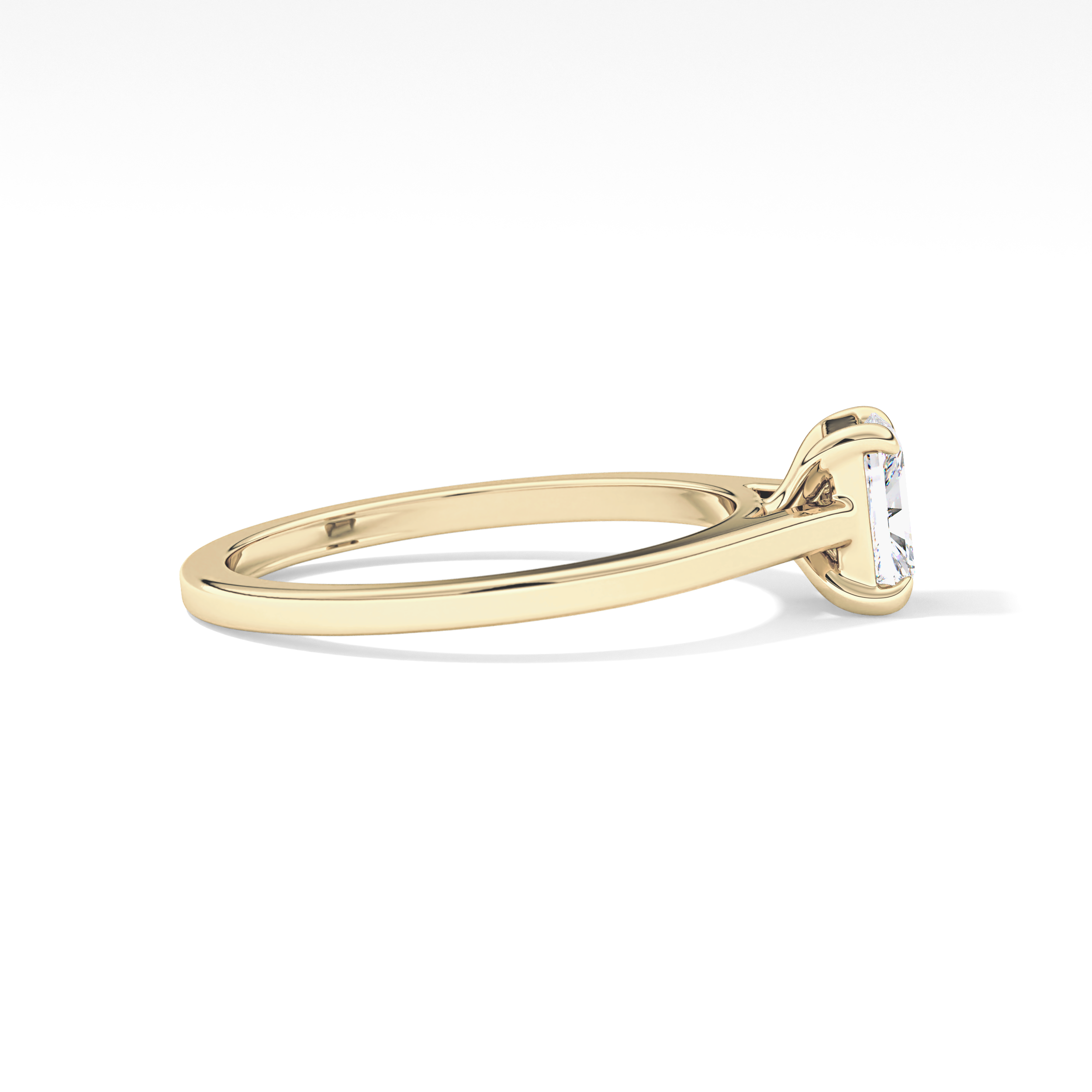 Radiant Solitaire Lab Grown Diamond Engagement Ring