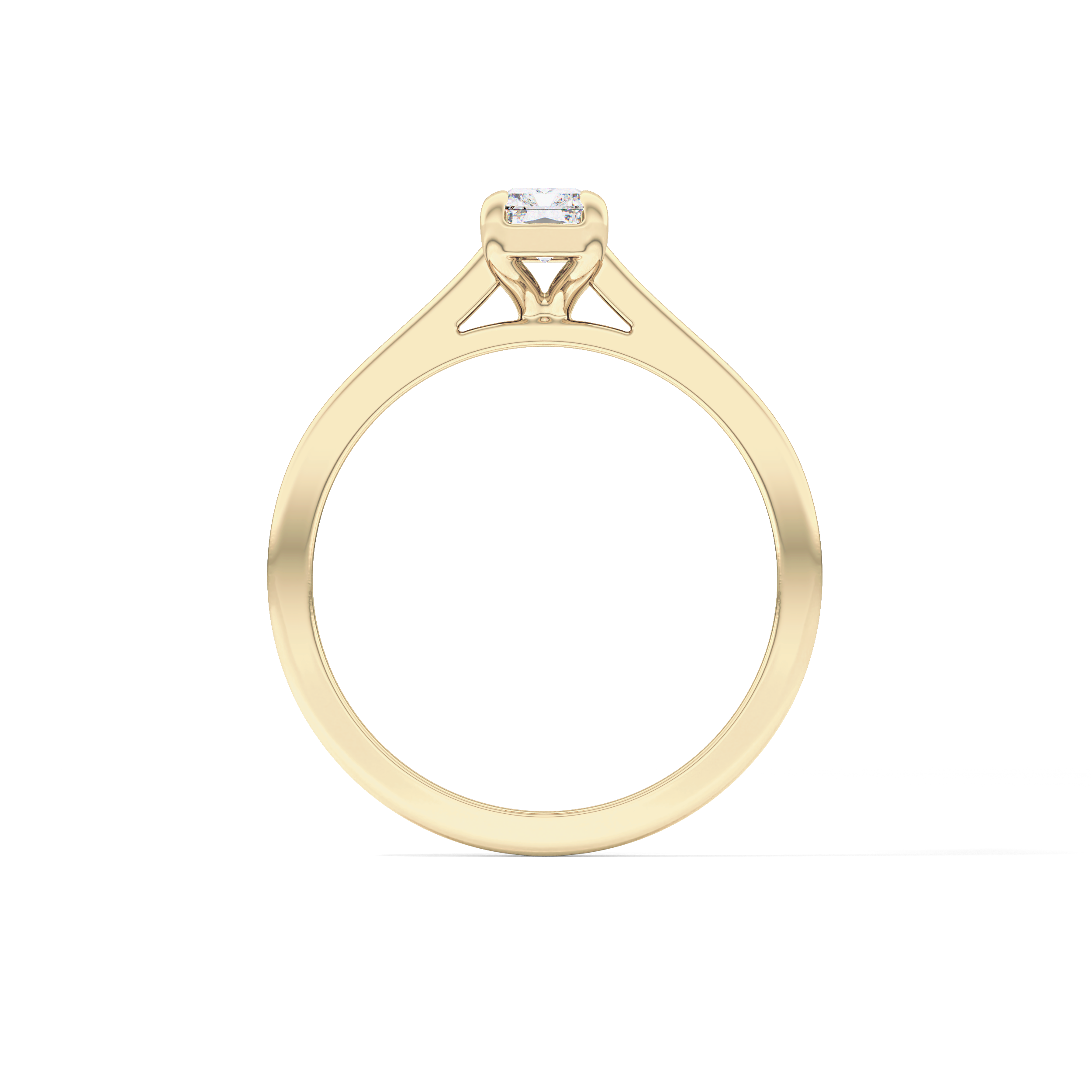 Radiant Solitaire Lab Grown Diamond Engagement Ring