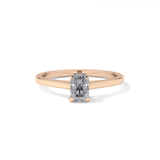 Radiant Solitaire Lab Grown Diamond Engagement Ring