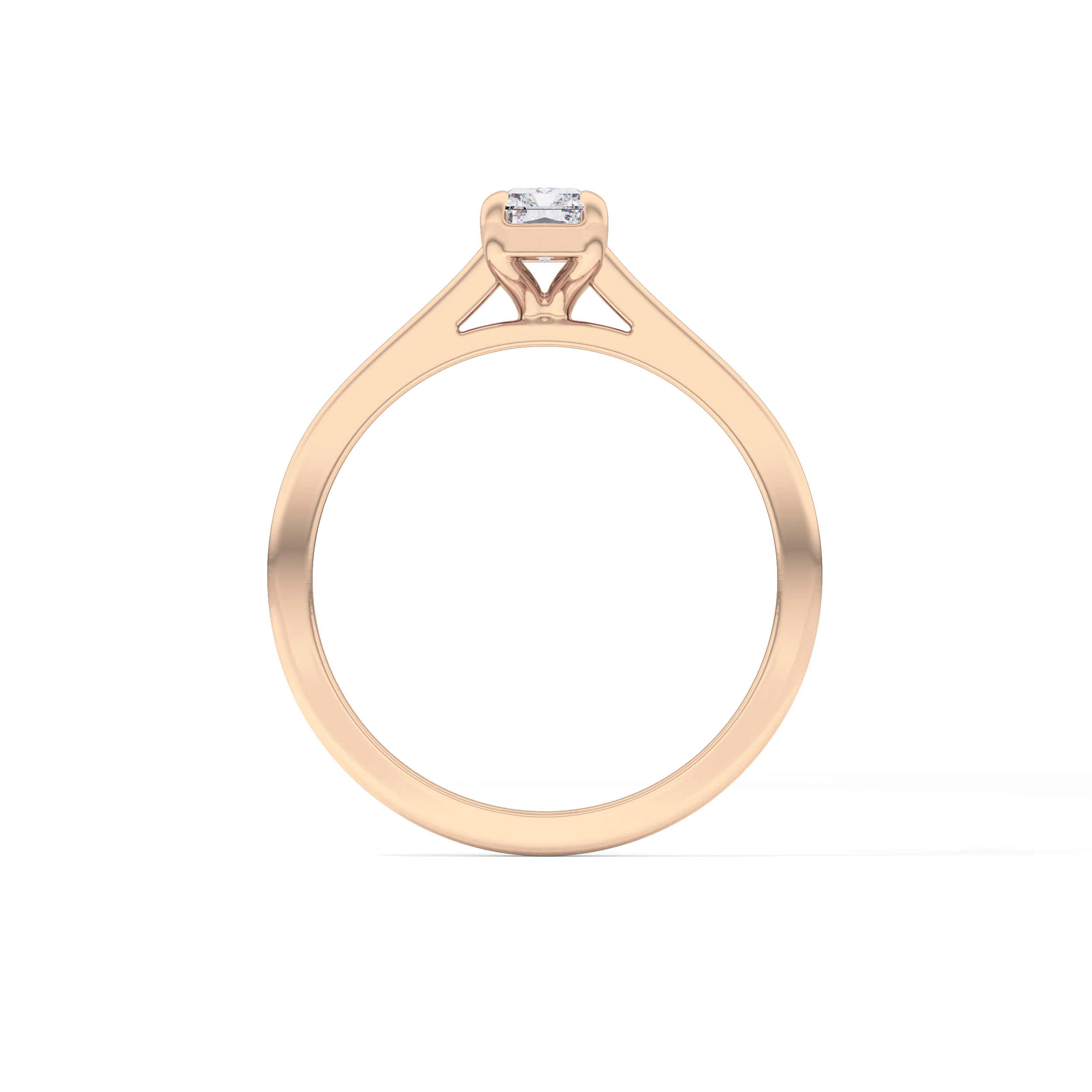 Radiant Solitaire Lab Grown Diamond Engagement Ring