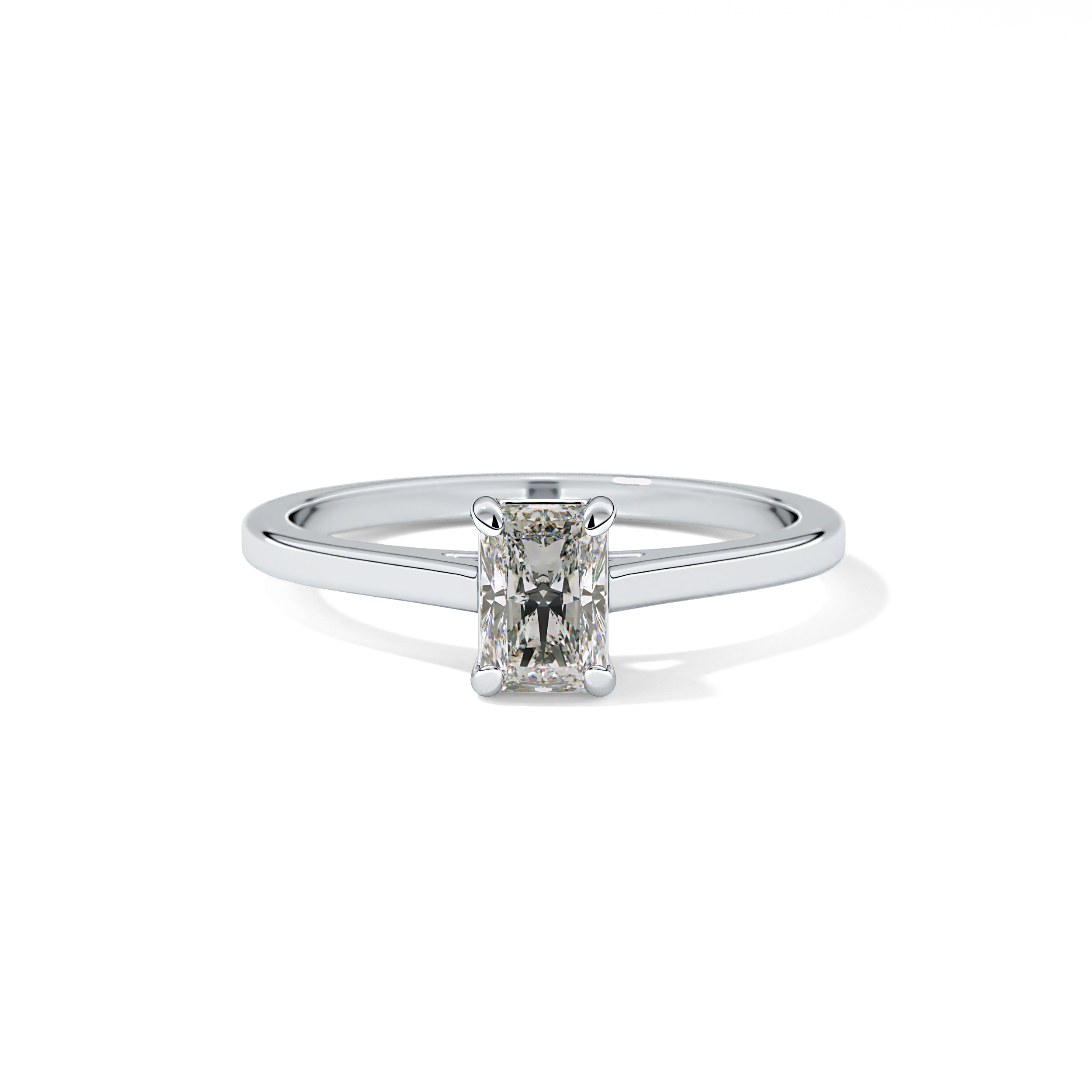 Radiant Solitaire Lab Grown Diamond Engagement Ring