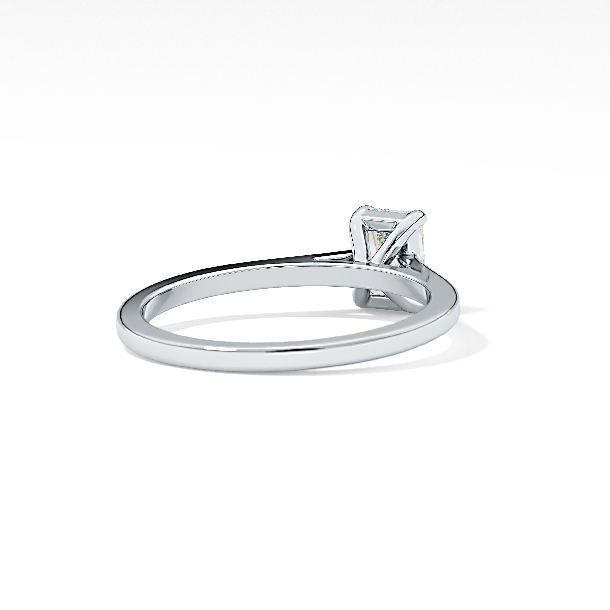 Radiant Solitaire Lab Grown Diamond Engagement Ring