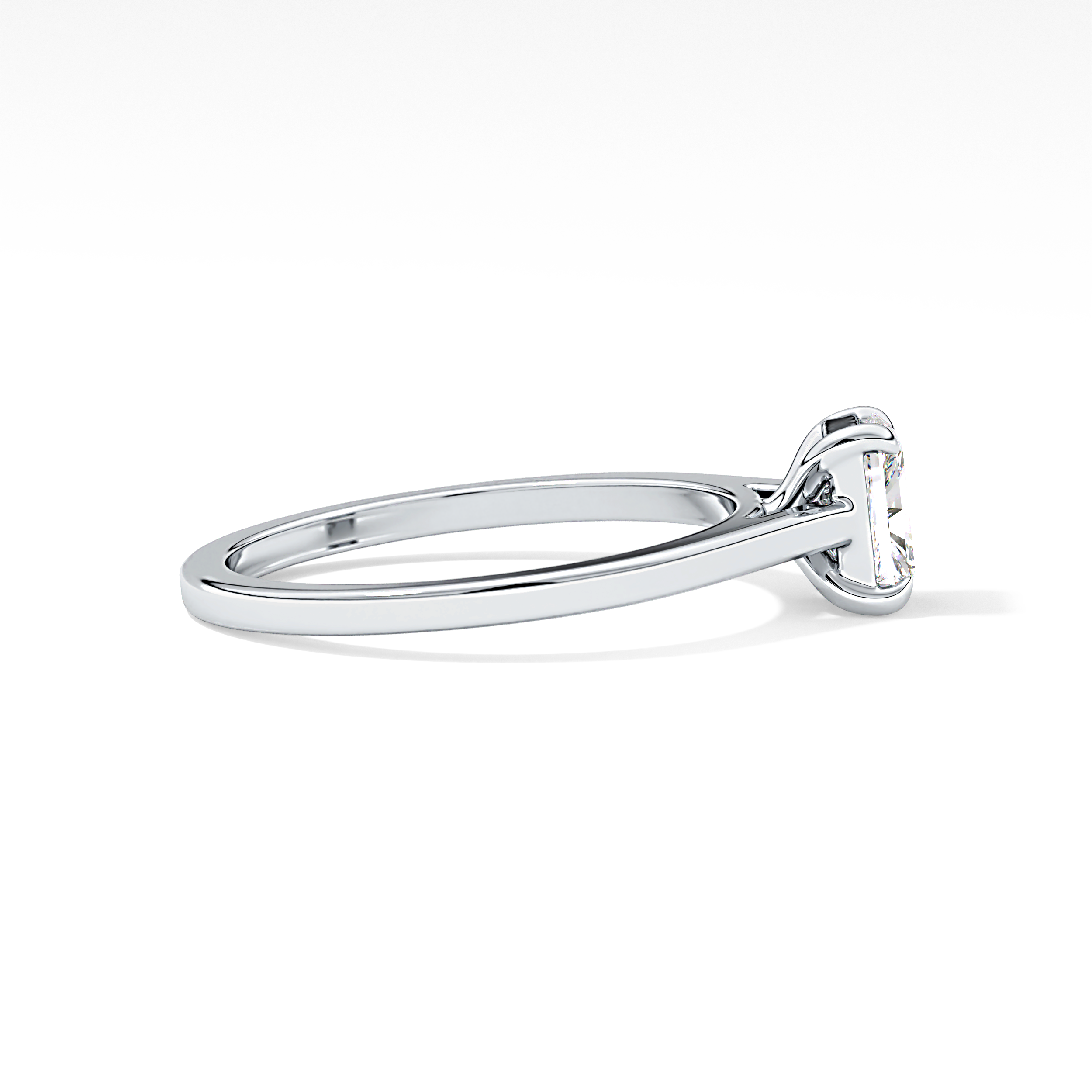 Radiant Solitaire Lab Grown Diamond Engagement Ring