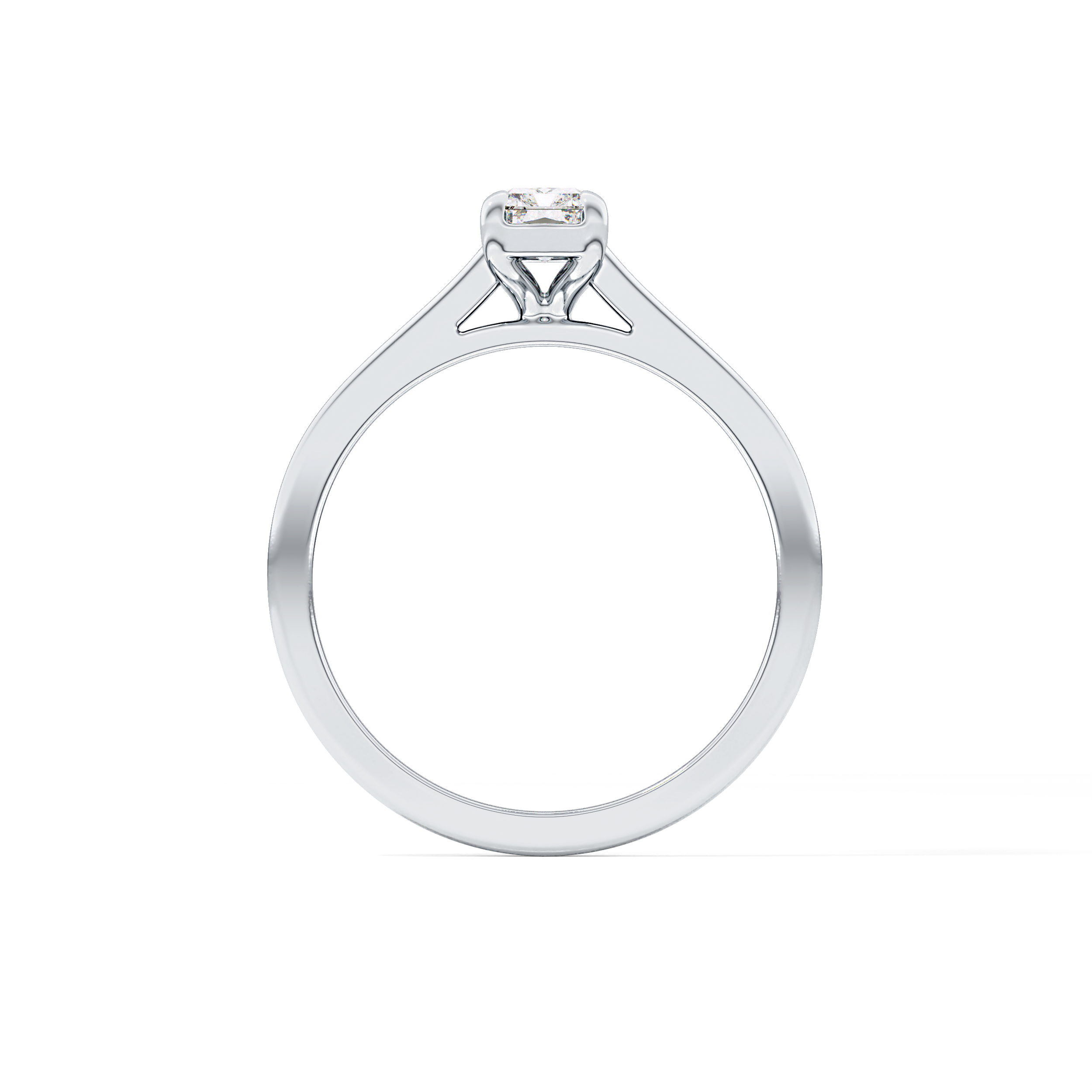 Radiant Solitaire Lab Grown Diamond Engagement Ring