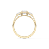 Oval Three Stone Lab Grown Diamond Engagement Ring