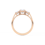 Oval Three Stone Lab Grown Diamond Engagement Ring