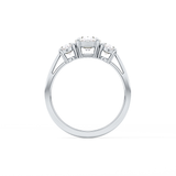 Oval Three Stone Lab Grown Diamond Engagement Ring