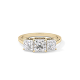 Princess Three Stone Lab Grown Diamond Engagement Ring