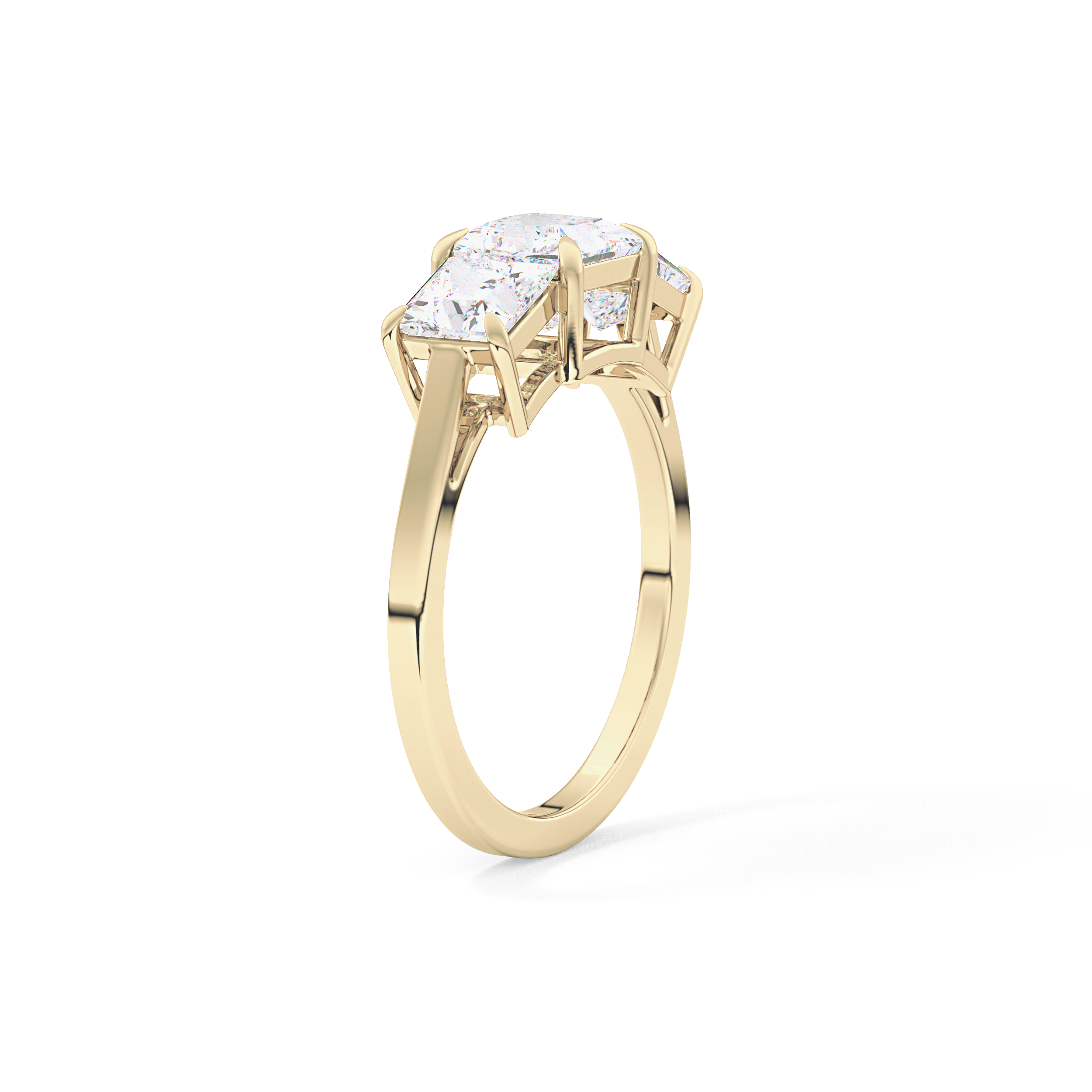 Princess Three Stone Lab Grown Diamond Engagement Ring