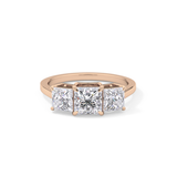 Princess Three Stone Lab Grown Diamond Engagement Ring