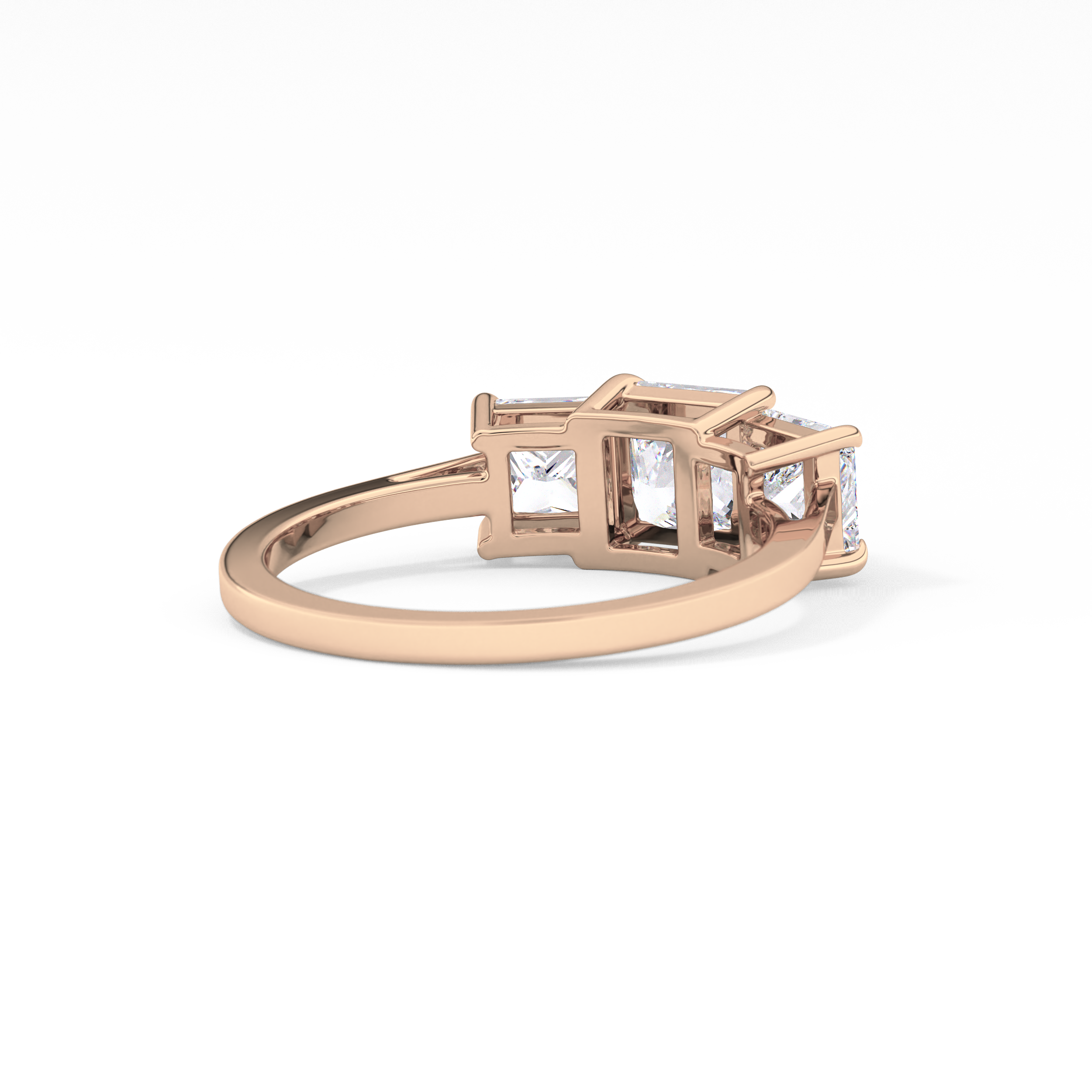 Princess Three Stone Lab Grown Diamond Engagement Ring