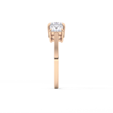 Princess Three Stone Lab Grown Diamond Engagement Ring