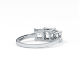 Princess Three Stone Lab Grown Diamond Engagement Ring