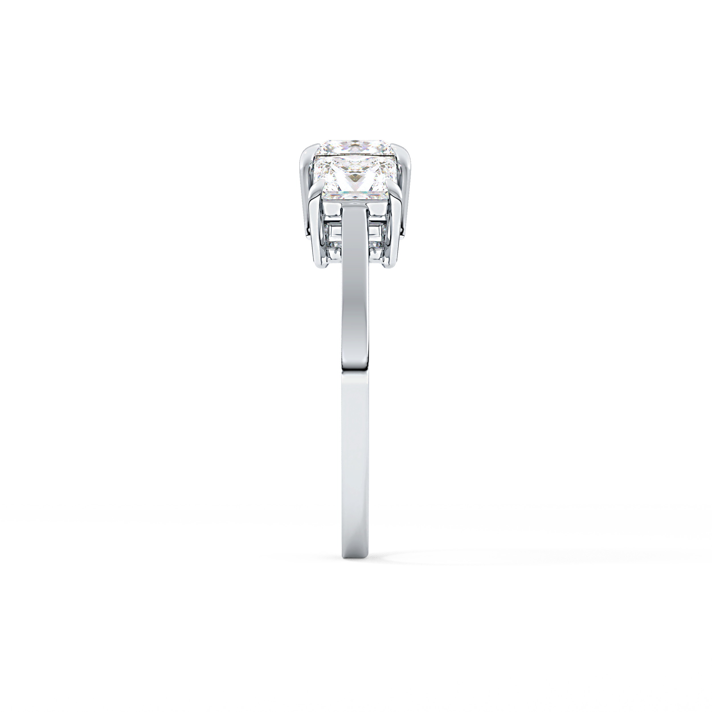 Princess Three Stone Lab Grown Diamond Engagement Ring