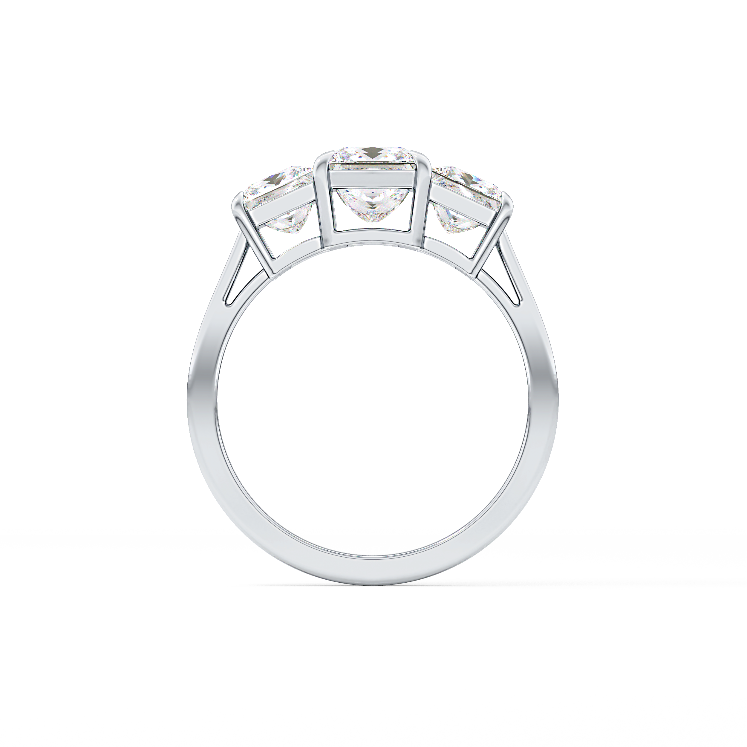 Princess Three Stone Lab Grown Diamond Engagement Ring