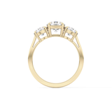 Round Three Stone Lab Grown Diamond Engagement Ring