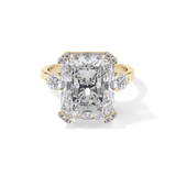 Radiant Three Stone Lab Grown Diamond Engagement Ring