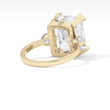 Radiant Three Stone Lab Grown Diamond Engagement Ring