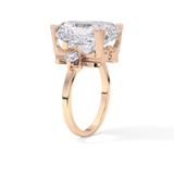 Radiant Three Stone Lab Grown Diamond Engagement Ring