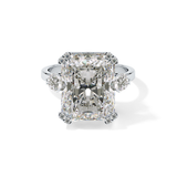 Radiant Three Stone Lab Grown Diamond Engagement Ring