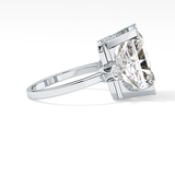 Radiant Three Stone Lab Grown Diamond Engagement Ring