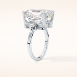 10.45 CT Radiant Shaped Three Stone Moissanite Engagement Ring