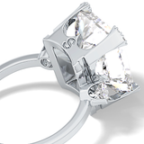 Radiant Three Stone Lab Grown Diamond Engagement Ring