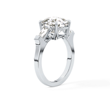 Cushion Three Stone  Lab Grown Diamond Engagement Ring